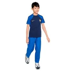 Camiseta Nike Francia Training Mundial Qatar 2022 Niño -tienda de material de futbol camiseta nike francia training mundial qatar 2022 nino midnight navy game royal 3