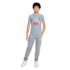 Camiseta Nike Liverpool FC Pre-Match 2022-2023 Niño -tienda de material de futbol camiseta nike liverpool fc pre match 2022 2023 nino wolf grey tough red 4