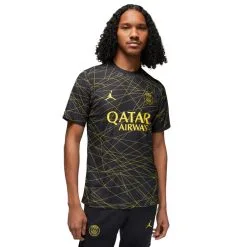Camiseta Nike Paris Saint-Germain FC Cuarta Equipación Stadium 2022-2023 -tienda de material de futbol camiseta nike paris saint germain fc cuarta equipacion stadium 2022 2023 black tour yellow 2
