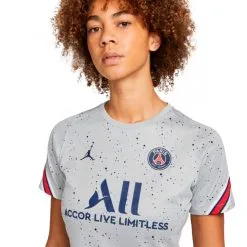 Camiseta Nike Paris Saint-Germain FC Training 2021-2022 Mujer -tienda de material de futbol camiseta nike paris saint germain fc training 2021 2022 mujer wolf greywolf greywhitemidnight navy fu 2
