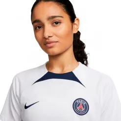Camiseta Nike Paris Saint-Germain FC Training 2022-2023 Mujer -tienda de material de futbol camiseta nike paris saint germain fc training 2022 2023 mujer white midnight navy university red 2