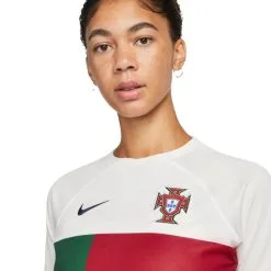 Camiseta Nike Portugal Segunda Equipación Stadium Mundial Qatar 2022 Mujer -tienda de material de futbol camiseta nike portugal segunda equipacion stadium mundial qatar 2022 mujer sail obsidian 2