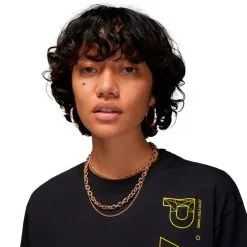 Camiseta Nike PSG X Jordan Fanswear Mujer -tienda de material de futbol camiseta nike psg x jordan fanswear mujer black 2