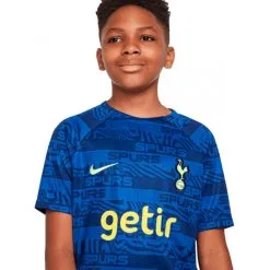 Camiseta Nike Tottenham Hotspur FC Pre-Match 2022-2023 Niño -tienda de material de futbol camiseta nike tottenham hotspur fc pre match 2022 2023 nino indigo force 3