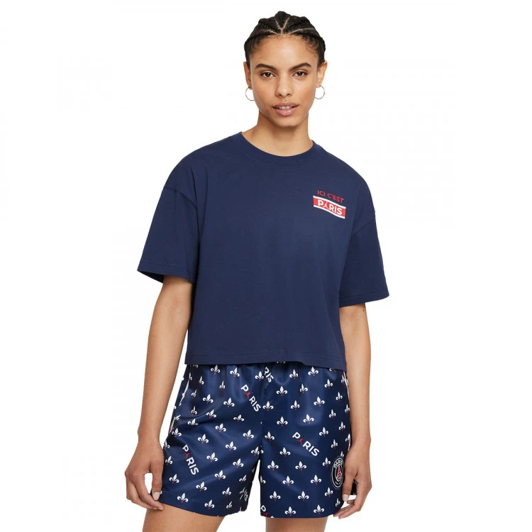 Camiseta Nike PSG X Jordan Fanswear Mujer 3 Camiseta Nike PSG X Jordan Fanswear Mujer