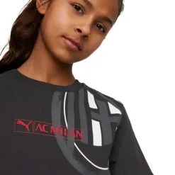 Camiseta Puma AC Milan Fanswear 2022-2023 Niño -tienda de material de futbol camiseta puma ac milan fanswear 2022 2023 nino black tango red 4
