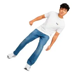 Camiseta Puma Essentials+ 2 Col Small Logo -tienda de material de futbol camiseta puma essentials 2 col small logo white dark night 4