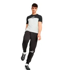 Camiseta Puma Essentials Block X Tape -tienda de material de futbol camiseta puma essentials block x tape black 4