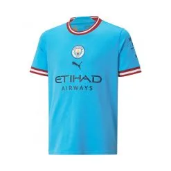 Camiseta Puma Manchester City FC Primera Equipación Replica 2022-2023 Niño