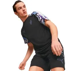 Camiseta Puma Neymar Jr Graphic Niño -tienda de material de futbol camiseta puma neymar jr creativity graphic nino black fluor yellow 2