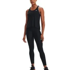 Camiseta Under Armour Knockout Tank Mujer -tienda de material de futbol camiseta under armour knockout tank mujer black white 3
