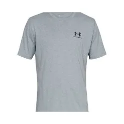 Camiseta Under Armour UA Sportstyle Left Chest 11 Camiseta Under Armour UA Sportstyle Left Chest -tienda de material de futbol camiseta under armour ua sportstyle lc ss steel light heather black 4