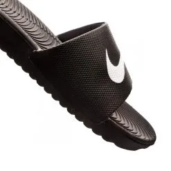 Chanclas Nike Kawa Slide Niño -tienda de material de futbol chanclas nike kawa slide black white 5