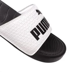 Chanclas Puma Popcat 20 Logo Power -tienda de material de futbol chanclas puma popcat 20 logo power white black cool mid gray 2