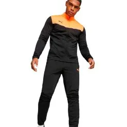 Chándal Puma IndividualRISE -tienda de material de futbol chandal puma individualrise black ultra orange 2