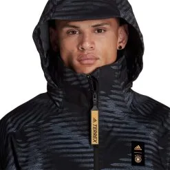 Chaqueta Adidas Alemania Fanswear Mundial Qatar 2022 -tienda de material de futbol chaqueta adidas alemania fanswear mundial qatar 2022 black 3