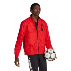 Chaqueta Adidas Bélgica Pre-Match Mundial Qatar 2022 11 Chaqueta Adidas Bélgica Pre-Match Mundial Qatar 2022 -tienda de material de futbol chaqueta adidas belgica pre match mundial qatar 2022 black red 3
