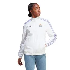 Chaqueta Adidas Real Madrid CF Pre-Match 2022-2023 Mujer -tienda de material de futbol chaqueta adidas real madrid cf pre match 2022 2023 mujer white 1