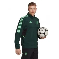 Chaqueta Adidas Real Madrid CF Pre-Match 2022-2023 -tienda de material de futbol chaqueta adidas real madrid cf pre match 2022 2023 shadow green 3