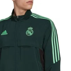 Chaqueta Adidas Real Madrid CF Pre-Match 2022-2023 -tienda de material de futbol chaqueta adidas real madrid cf pre match 2022 2023 shadow green 4