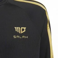 Chaqueta Adidas Salah Track Niño -tienda de material de futbol chaqueta adidas salah track nino black gold metallic 2