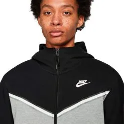 Chaqueta Nike Sportswear Tech Fleece Hoodie -tienda de material de futbol chaqueta nike sportswear tech fleece blackdk grey heatherwhite 2