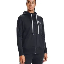Chaqueta Under Armour Rival Fleece Full Zip Hoodie Mujer 9 Chaqueta Under Armour Rival Fleece Full Zip Hoodie Mujer -tienda de material de futbol chaqueta under armour rival fleece full zip hoodie mujer black white white 2