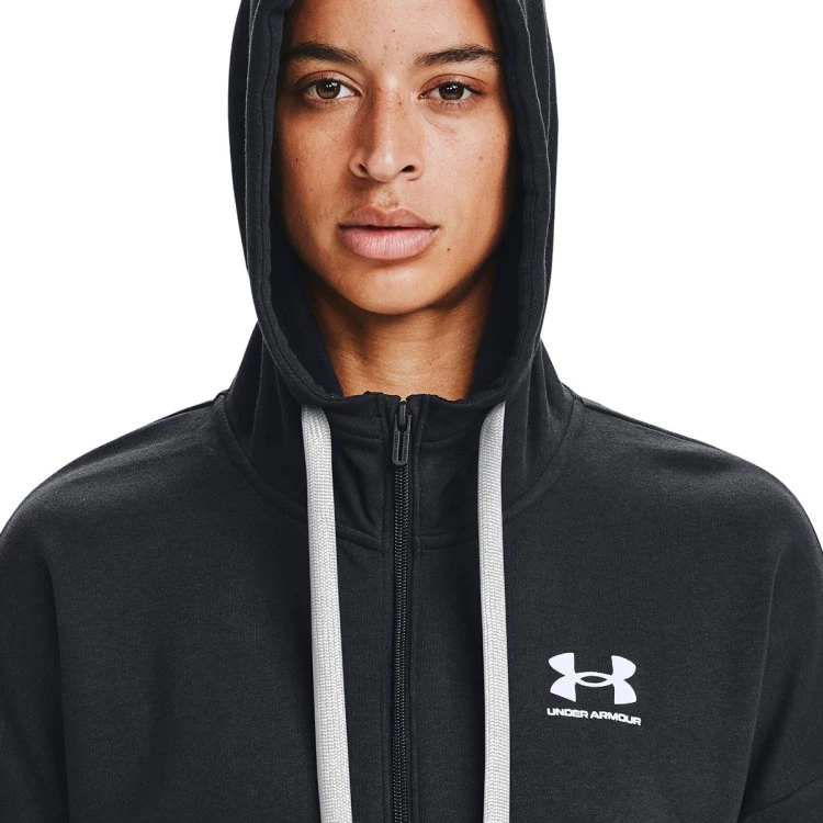 Chaqueta Under Armour Rival Fleece Full Zip Hoodie Mujer 7 Chaqueta Under Armour Rival Fleece Full Zip Hoodie Mujer - Imagen 5