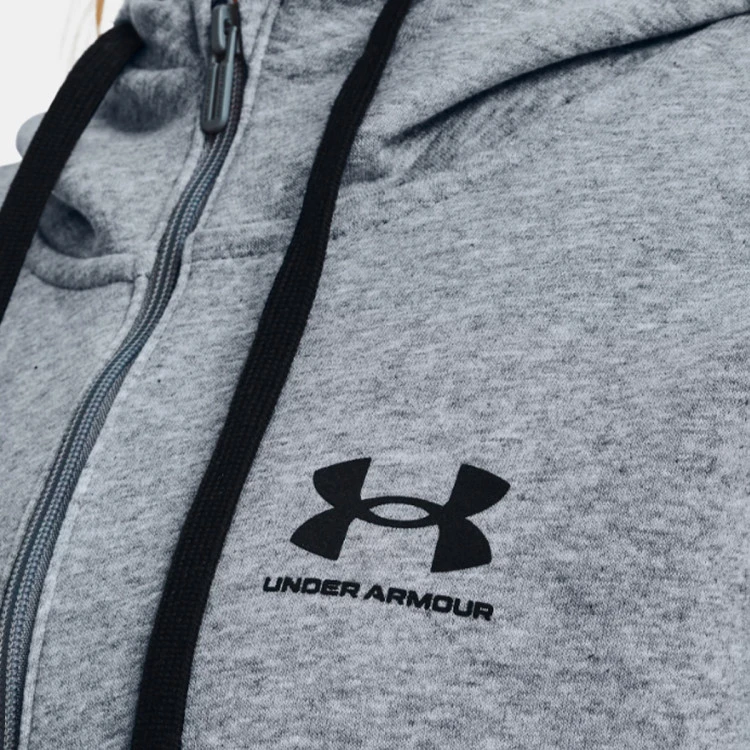 Chaqueta Under Armour Rival Rleece Full Zip Hoodie Mujer 7 Chaqueta Under Armour Rival Rleece Full Zip Hoodie Mujer - Imagen 5