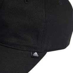 Gorra Adidas Baseball 3 Bandas -tienda de material de futbol gorra adidas baseball 3 bandas black black white 2