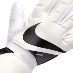 Guante Nike Match Niño -tienda de material de futbol guante nike match nino white black 4