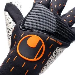 Guante Uhlsport Speed Contact Supergrip+ Reflex -tienda de material de futbol guante uhlsport speed contact supergrip reflex black white fluor orange 4
