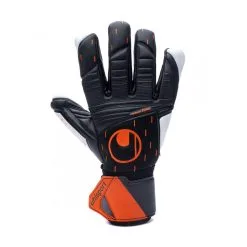 Guante Uhlsport Speed Contact Supersoft HN -tienda de material de futbol guante uhlsport speed contact supersoft hn black white fluor orange 1