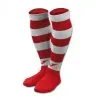Medias Joma Zebra II -tienda de material de futbol medias joma zebra ii rojo blanco 0