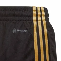 Pantalón Corto Adidas Salah Niño -tienda de material de futbol pantalon corto adidas salah nino black gold metallic 3