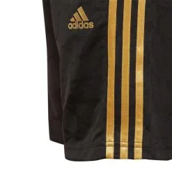 Pantalón Corto Adidas Salah Niño -tienda de material de futbol pantalon corto adidas salah nino black gold metallic 4
