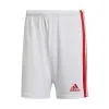 Pantalón Corto Adidas Squadra 21 Niño -tienda de material de futbol pantalon corto adidas squadra 21 nino white team power red 0