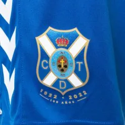 Pantalón Corto Hummel CD Tenerife Training 2022-2023 Niño -tienda de material de futbol pantalon corto hummel cd tenerife training 2022 2023 nino azul 2