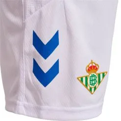 Pantalón Corto Hummel Real Betis Balompié Segunda Equipación 2022-2023 Niño -tienda de material de futbol pantalon corto hummel real betis balompie segunda equipacion 2022 2023 nino white 2