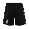 Pantalón Corto Kappa AS Monaco Segunda Equipación 2022-2023 -tienda de material de futbol pantalon corto kappa as monaco segunda equipacion 2022 2023 grey smoke black white 0
