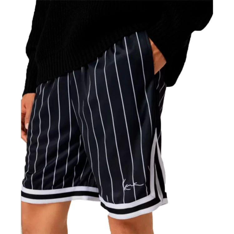 Pantalón Corto Karl Kani Small Signature Pinstripe Mesh 5 Pantalón Corto Karl Kani Small Signature Pinstripe Mesh - Imagen 3