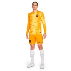 Pantalón Corto Nike Holanda Primera Equipación Stadium Mundial Qatar 2022 -tienda de material de futbol pantalon corto nike holanda primera equipacion stadium mundial qatar 2022 orange peel black 3