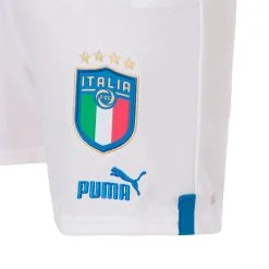 Pantalón Corto Puma Italia Primera Equipación Replica 2022-2023 Niño -tienda de material de futbol pantalon corto puma italia primera equipacion 2022 2023 nino white ignite blue 3