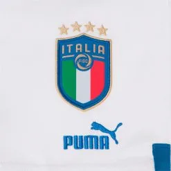 Pantalón Corto Puma Italia Primera Equipación Replica 2022-2023 Niño -tienda de material de futbol pantalon corto puma italia primera equipacion 2022 2023 nino white ignite blue 4