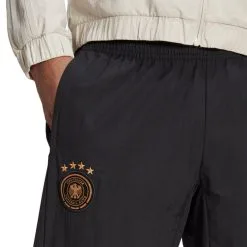 Pantalón Largo Adidas Alemania Fanswear Mundial Qatar 2022 -tienda de material de futbol pantalon largo adidas alemania fanswear mundial qatar 2022 black 3