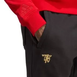 Pantalón Largo Adidas Manchester United FC Fanswear 2022-2023 -tienda de material de futbol pantalon largo adidas manchester united fc fanswear 2022 2023 black 3 2