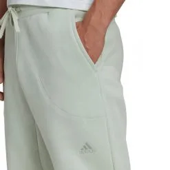 Pantalón Largo Adidas Studio Lounge Fleece -tienda de material de futbol pantalon largo adidas studio lounge fleece linen green 4