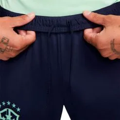 Pantalón Largo Nike Brasil Training Mundial Qatar 2022 -tienda de material de futbol pantalon largo nike brasil training mundial qatar 2022 blackened blue coastal blue 3