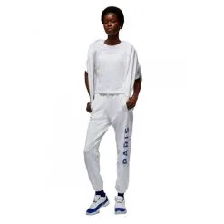 Pantalón Largo Nike PSG X Jordan Fanswear Fleece Mujer -tienda de material de futbol pantalon largo nike jordan psg fleece mujer white 4