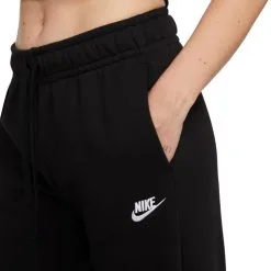 Pantalón Largo Nike Sportswear Club Fleece Mujer -tienda de material de futbol pantalon largo nike sportswear club fleece mujer black white 2